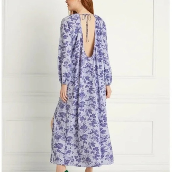 Hill House Simone Maxi Dress in Lilac Floral - Picture 4 of 6